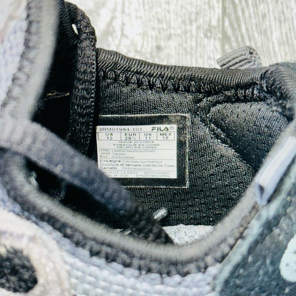 FILA Ray Tracer Evo 2 GS Boys Shoes Size 12✨ - Picture 10 of 13